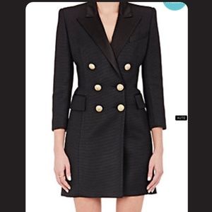 Balmain Double Breasted Coat Dress